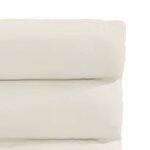vidaXL Chaises à manger lot de 2 Crème Velours