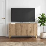 vidaXL Meuble TV 99 x 34 5 x 50 cm Chêne artisanal Bois d'ingénierie