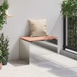 vidaXL Banc de jardin Argent 60 x 40 x 43 cm Acier inoxydable