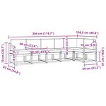 vidaXL Ensemble de canapés d'extérieur 6 pc Naturel et gris clair