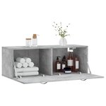 vidaXL Armoire murale gris béton 100x36 5x35 cm bois d'ingénierie