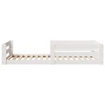 vidaXL Cadre de lit sans matelas blanc 80x200 cm bois massif de pin