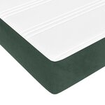 vidaXL Sommier à lattes de lit et matelas Vert foncé 120x200cm Velours
