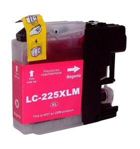 Brother LC-225XL Jet d'Encre Magenta Haute Capacité Compatible