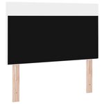 vidaXL Tête de lit LED Blanc 90 cm Cuir synthétique
