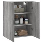 vidaXL Armoire murale sonoma gris 69 5x34x90 cm