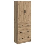 vidaXL Ensemble de Meubles 2 Pièces Chêne artisanal 66 x 34 5 x 87 cm