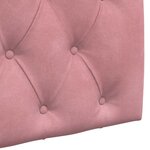 vidaXL Tête de lit suspendue Rose Velours