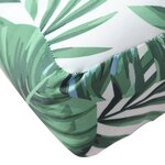vidaXL Coussins de palette lot de 3 motif de feuilles tissu