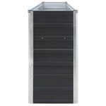 vidaXL Jardinière 320x40x77 cm Acier galvanisé Anthracite