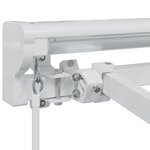 vidaXL Cadre d'Auvent Semi-Cassette Rétractable Manuellement Opéré en Métal