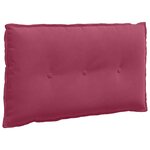 vidaXL Coussin de Dos Bordeaux 80 x 50 cm Tissu en velours côtelé
