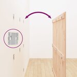 vidaXL Tête de lit murale 166x3x110 cm Bois massif de pin