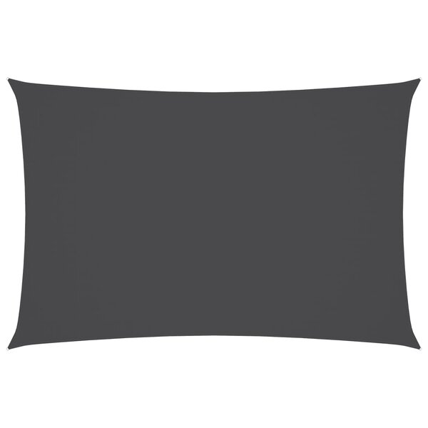 vidaXL Voile de parasol Tissu Oxford rectangulaire 5x7 m Anthracite
