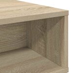 vidaXL Table basse Chêne Sonoma 80 x 46 x 35 cm Bois d'ingénierie