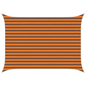 vidaXL Voile d'ombre Orange et marron 3 5 x 2 5 m