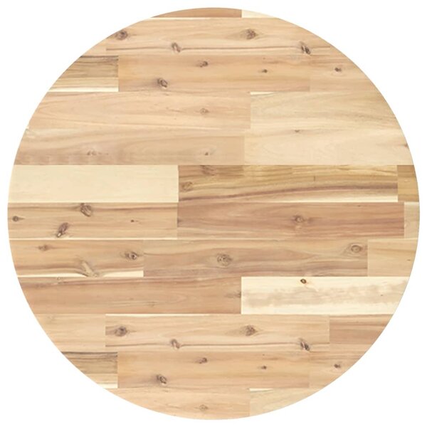 vidaXL Dessus de table rond Ø60x2 cm bois massif d'acacia