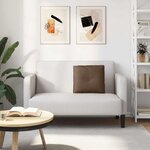 vidaXL Coussin de Dos Marron 50 x 19 x 45 cm tissu