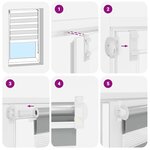 vidaXL Store 60 x 120 cm Blanc