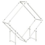 vidaXL Portant de bois chauffage blanc 80x25x80 cm