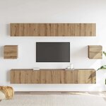 vidaXL Ensemble de 6 meubles TV Chêne artisan Bois d'ingénierie