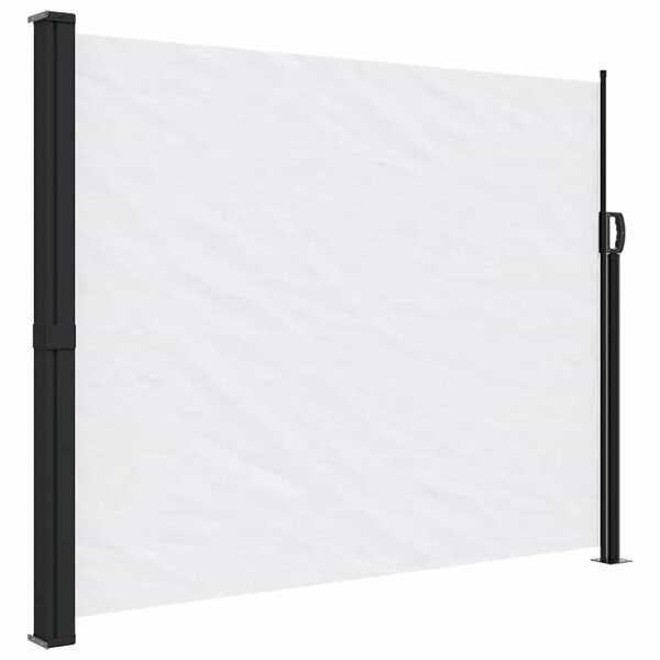 vidaXL Auvent latéral rétractable blanc 170x300 cm