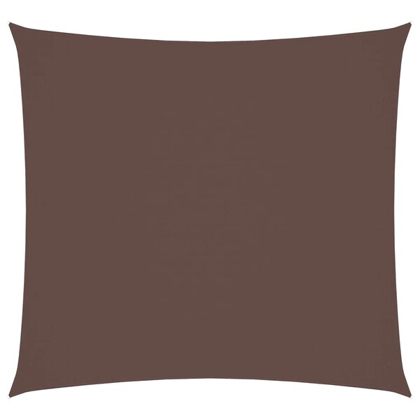 vidaXL Voile de parasol Tissu Oxford carré 3 6x3 6 m marron