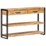 vidaXL Buffet 120x30x75 cm Bois de manguier massif brut