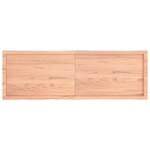 vidaXL Dessus de table bois massif traité bordure assortie