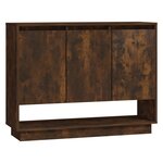 vidaXL Buffet Chêne fumé 97x31x75 cm Bois d'ingénierie
