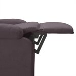 vidaXL Fauteuil inclinable Marron foncé Tissu