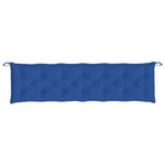 vidaXL Coussins de banc jardin lot de 2 bleu 200x50x7 cm tissu Oxford