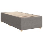 vidaXL Sommier à lattes de lit avec matelas Taupe 80x200 cm Tissu