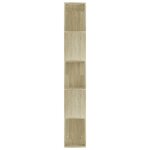 vidaXL Bibliothèque/Séparateur de pièce Chêne sonoma Bois d’ingénierie