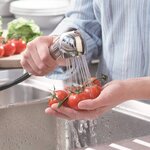 SCHÜTTE Mitigeur d'évier avec spray extractible ULTRA chrome