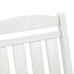 vidaXL Chaise Berçante de Jardin Blanc 92 x 70 x 108 cm HDPE