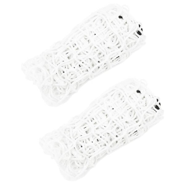 vidaXL Filets à foin 2 Pièces rectangulaire blanc 90x60 cm PP