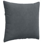 vidaXL Coussins de canapé 2 Pièces Gris foncé 45 x 45 cm