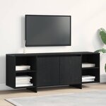 Meuble TV vidaXL - Chêne noir - 120x30x40 5 cm - Fabriqué en bois d'ingénierie