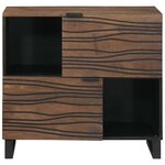 vidaXL Buffet Marron 80 x 33 x 75 cm bois de manguier massif