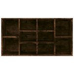vidaXL Banc à chaussures Chêne fumé 103x30x55 cm Bois d'ingénierie