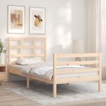 vidaXL Cadre de lit sans matelas bois massif