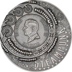 Pièce de monnaie en Argent 100 Dollars g 1000 (1 Kg) Millésime 2026 Steampunk CARNIVAL (PRÉCOMMANDE)
