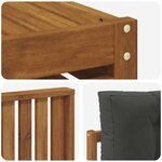 vidaXL Ensemble de canapés d'extérieur 9 pc Naturel et Anthracite