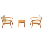 vidaXL Ensemble bistrot 3 Pièces Marron 75 x 45 x 38cm