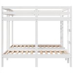 vidaXL Lit superposé triple blanc 160x200/80x160 cm bois de pin massif