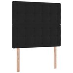vidaXL Lit avec rangement et matelas Noir 90 x 190 cm Velours