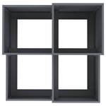 vidaXL Cache-pot de jardin Anthracite 100 x 100 x 60 cm Acier