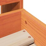 vidaXL Cadre de lit sans matelas cire marron 90x200 cm bois pin massif
