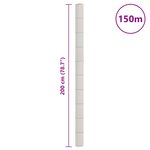 vidaXL Membrane anti-mauvaises herbes blanc 2x150 m PP